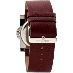 Bordeaux Leather Dress Watch