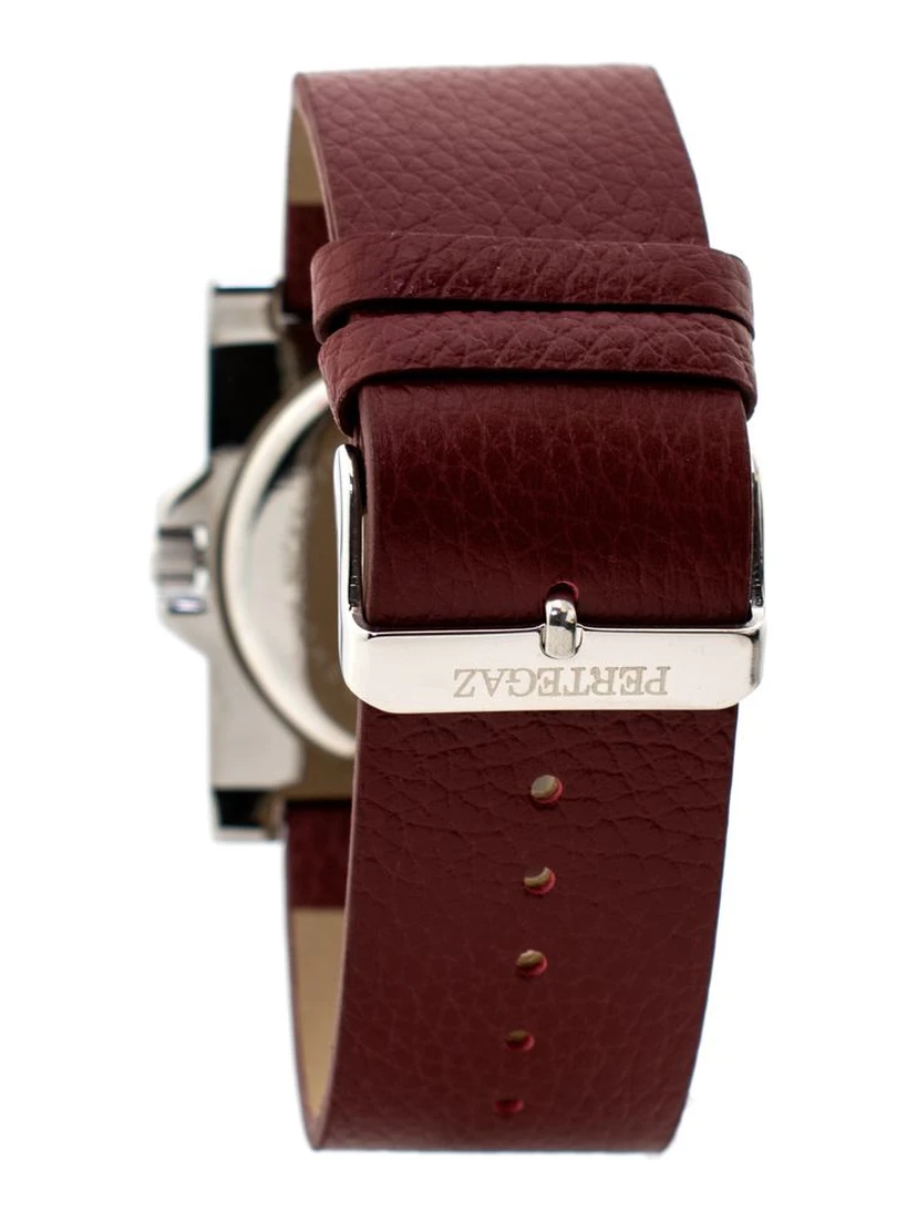 Bordeaux Leather Dress Watch