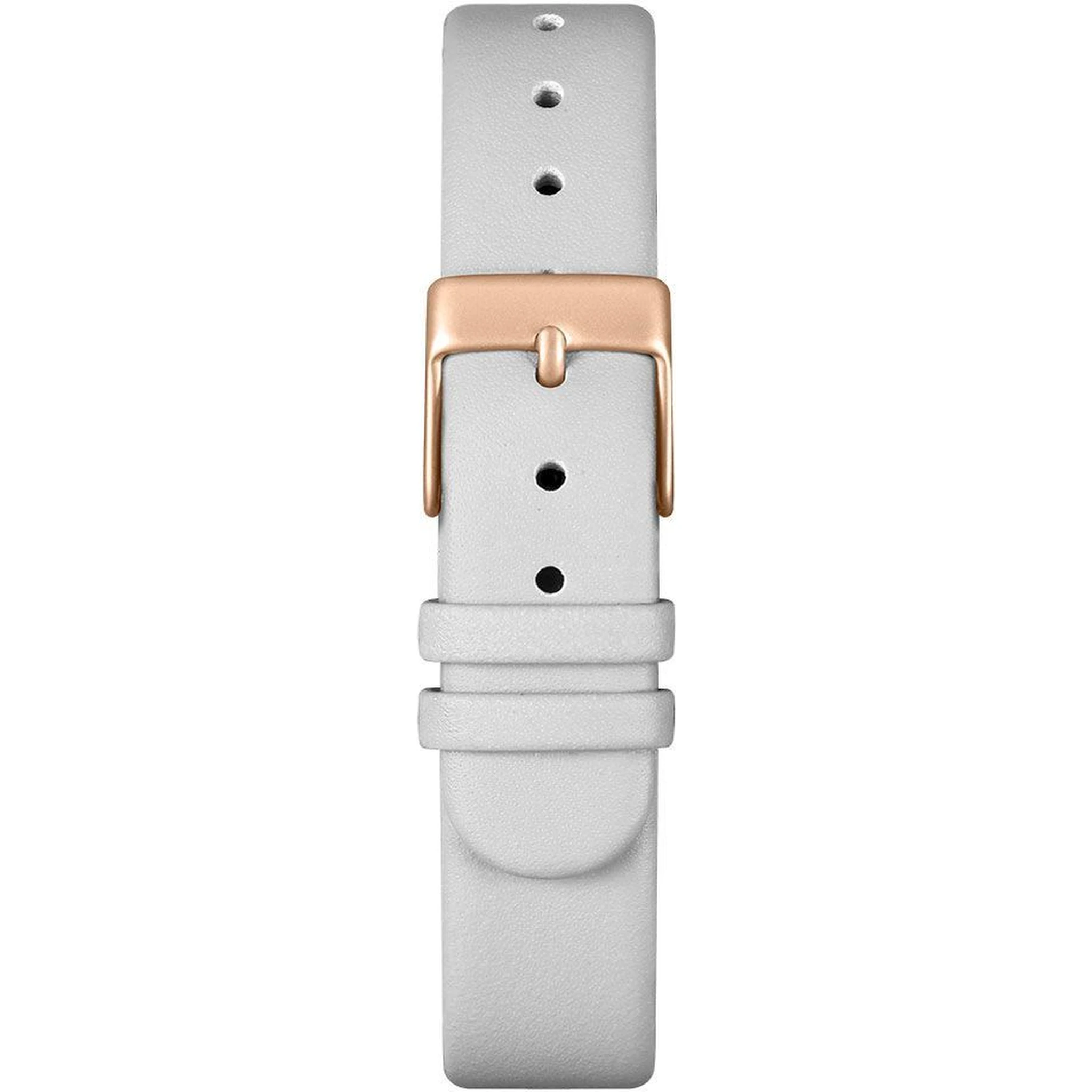 White Leather Dress Watch