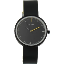 Gray Leather Dress Watch