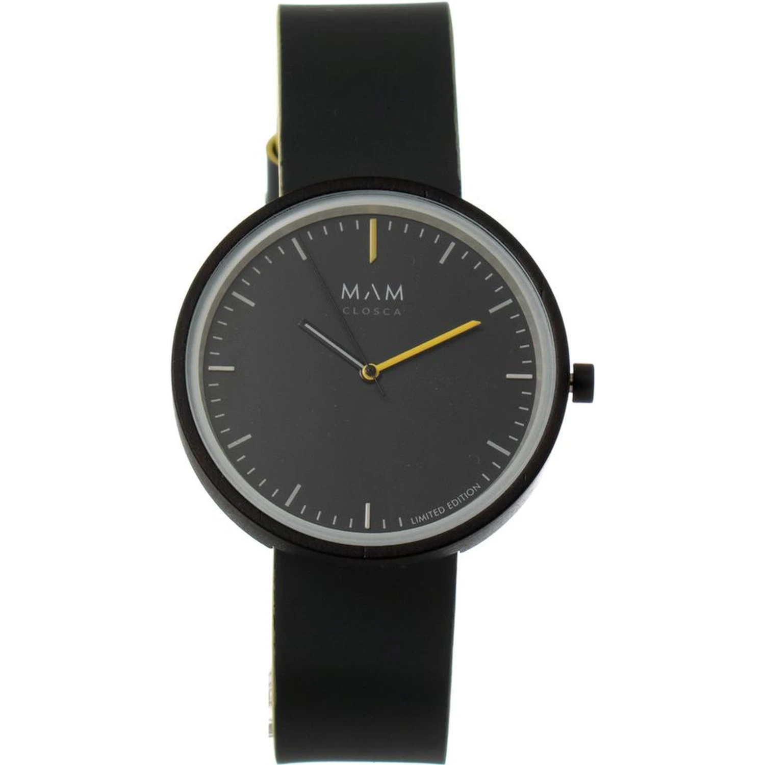 Gray Leather Dress Watch