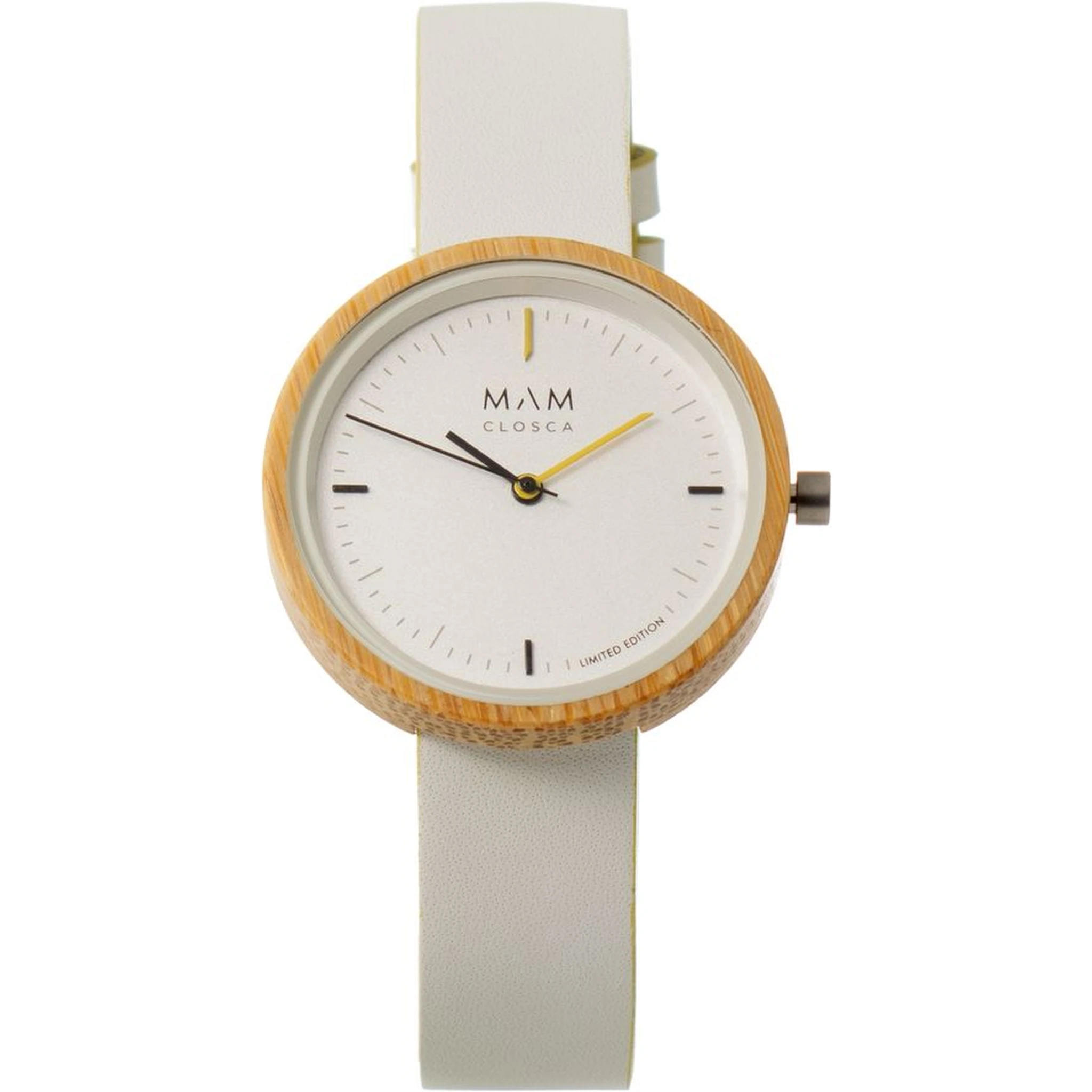 White Leather Dress Watch