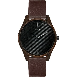 Brown Leather Dress Watch