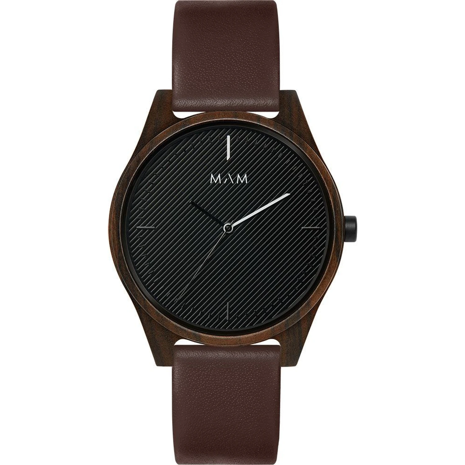 Brown Leather Dress Watch