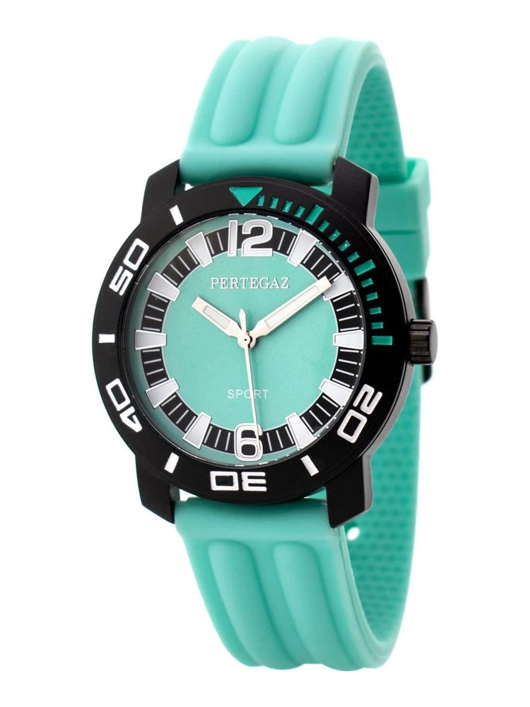 Green Rubber Sport Watch