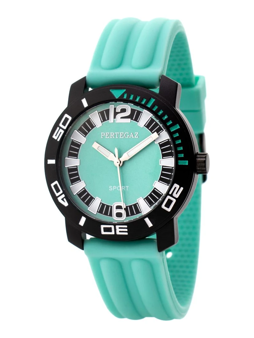 Green Rubber Sport Watch