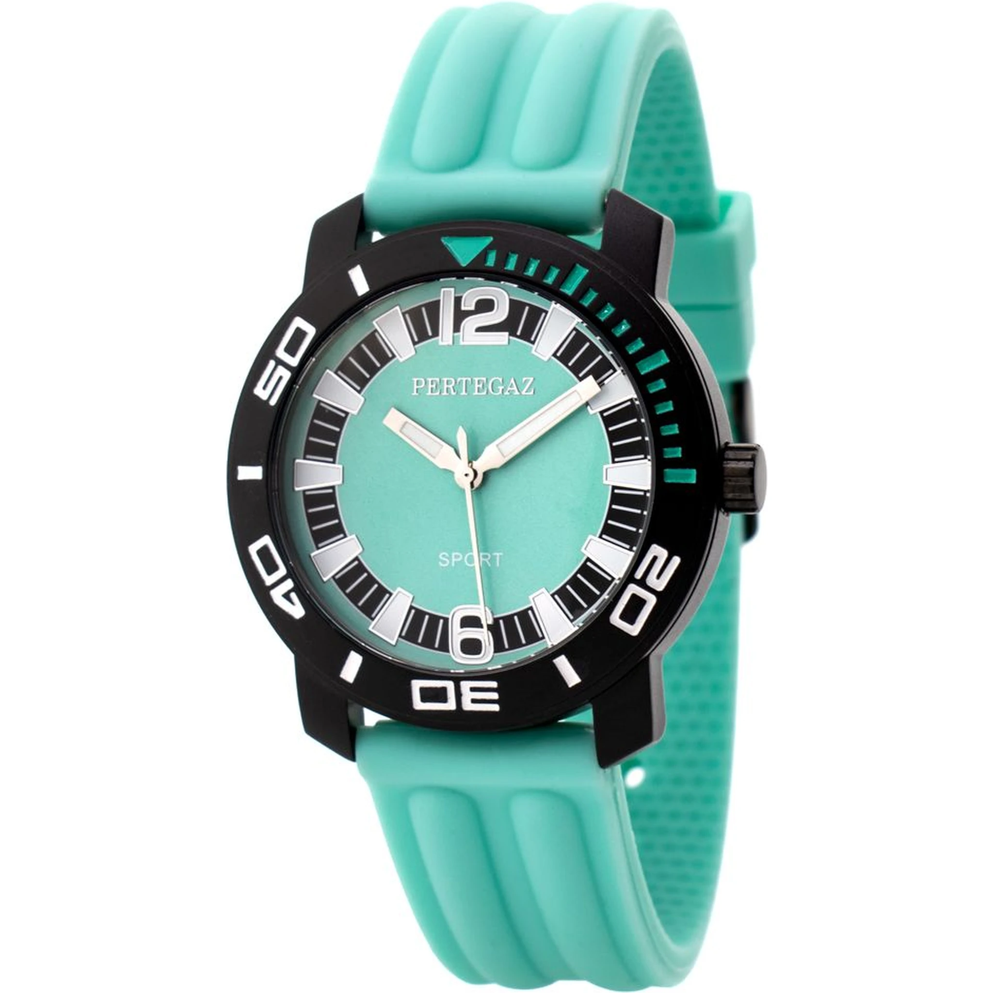 Green Rubber Sport Watch