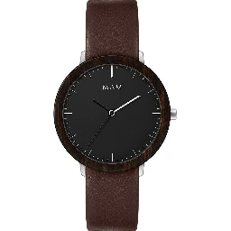 Brown Leather Dress Watch