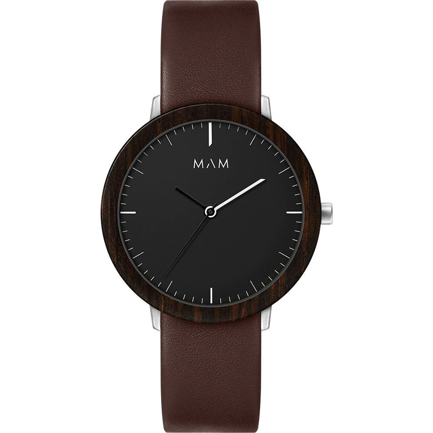 Brown Leather Dress Watch