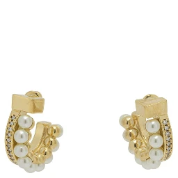 "Gancini" earrings with pearls