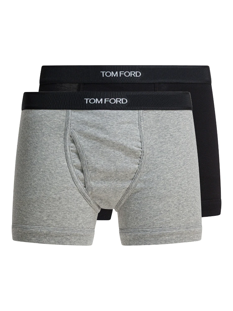 Cotton boxer shorts with logo