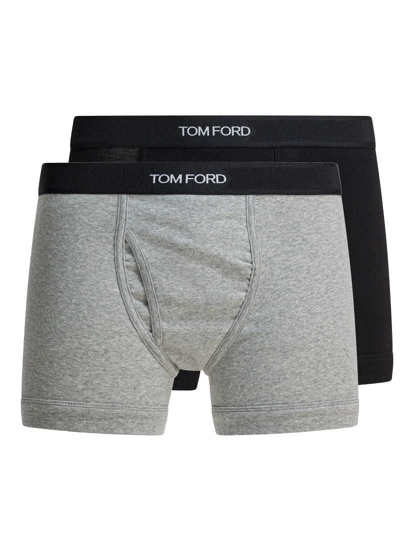 Cotton boxer shorts with logo