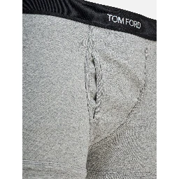 Cotton boxer shorts with logo