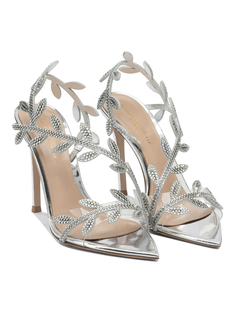 "Crystal Flavia 105mm" heeled sandals alternative