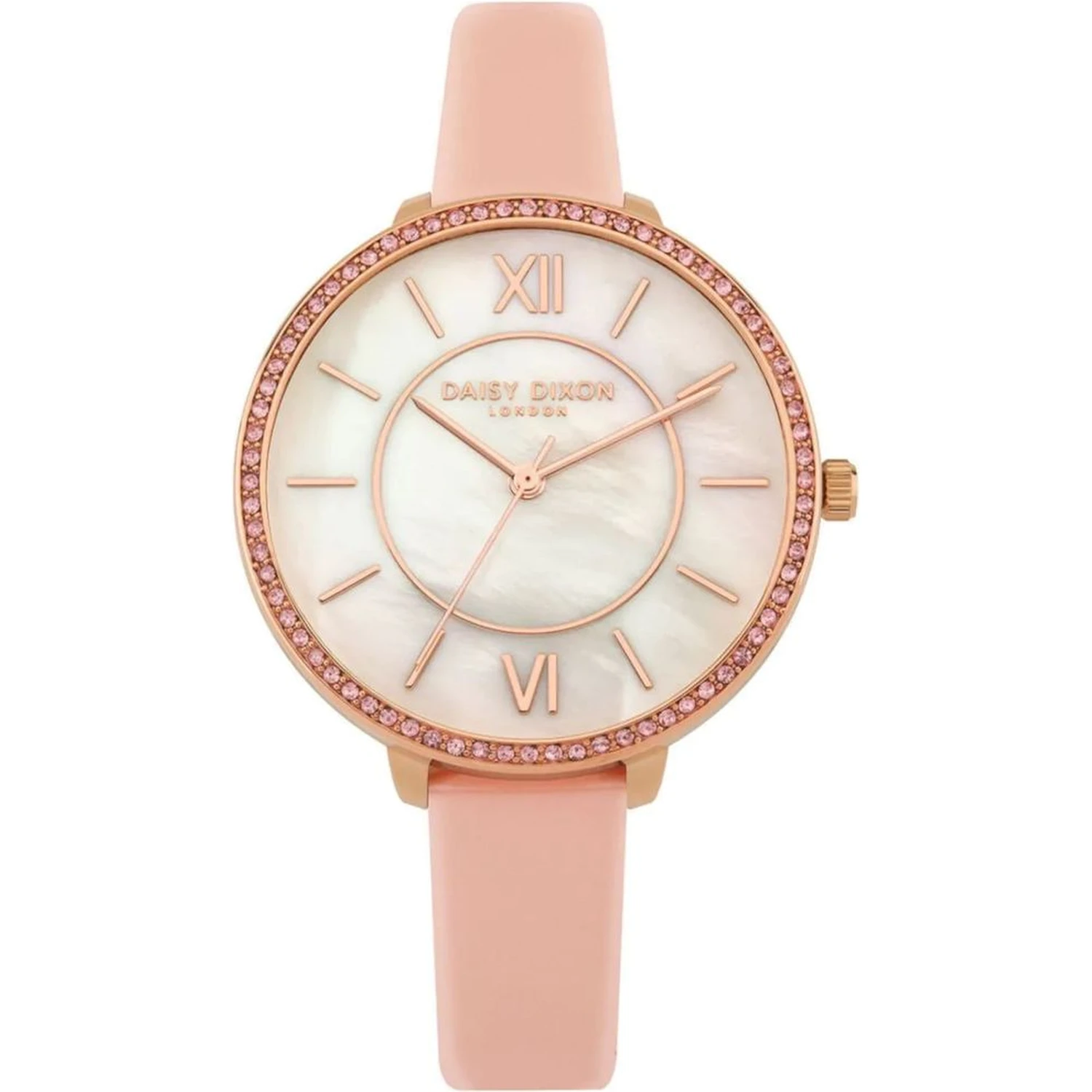 Multicolor Leather Dress Watch