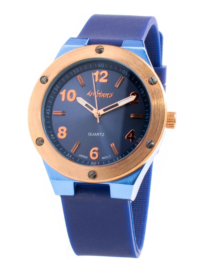 Blue Rubber Bracelet Watch