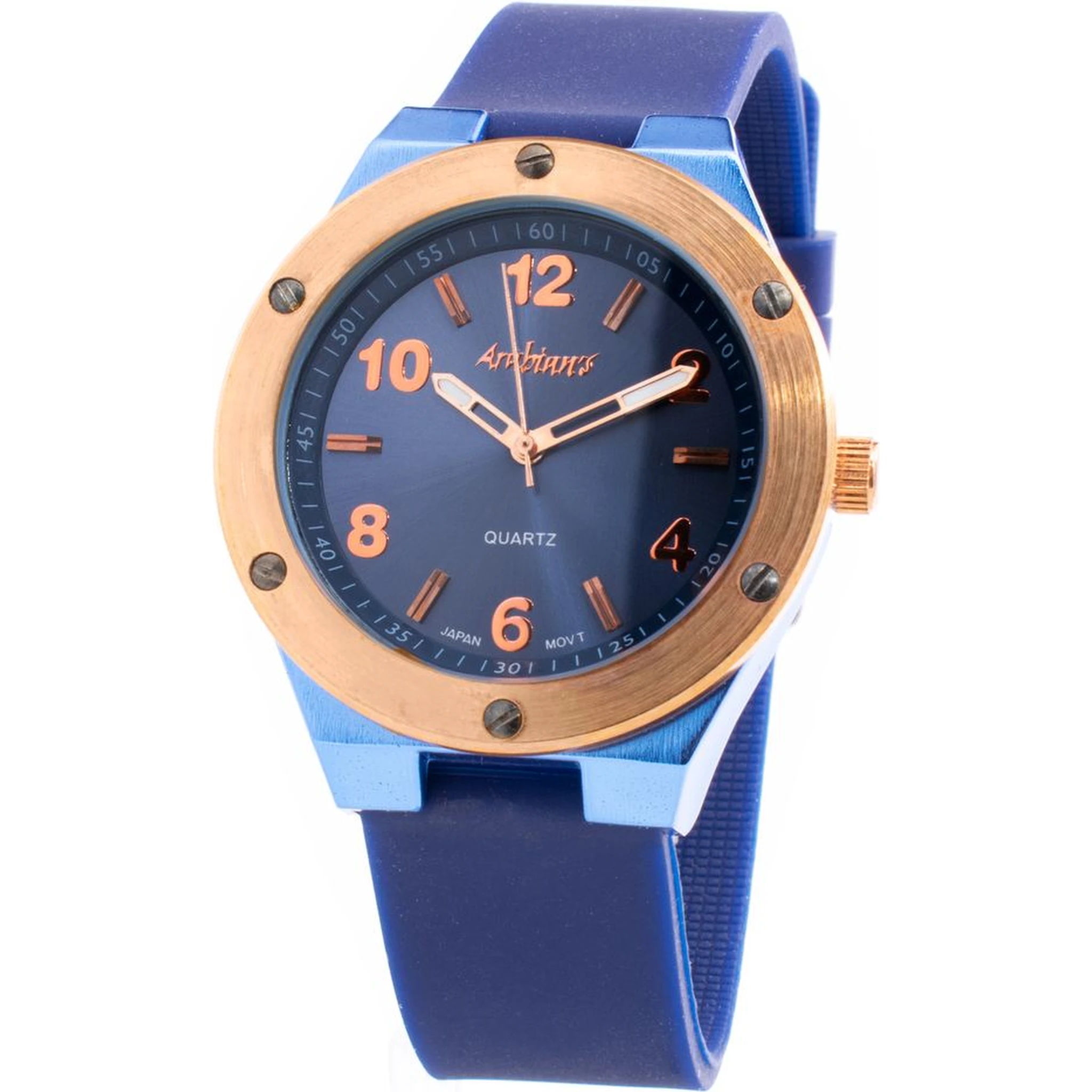 Blue Rubber Bracelet Watch