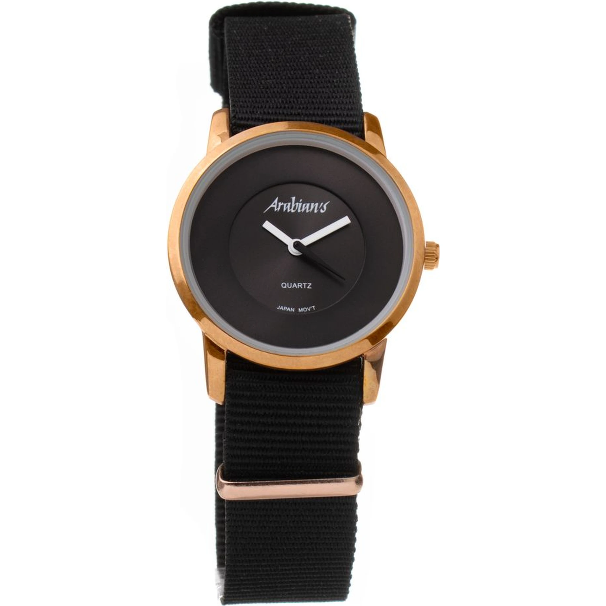 Black Textile Dress Watch