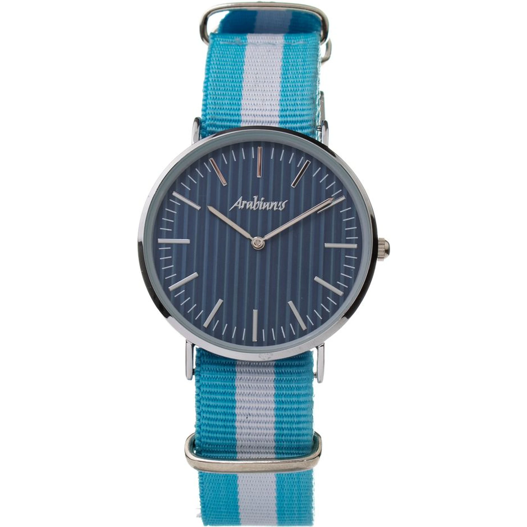 Light Blue Textile Dress Watch