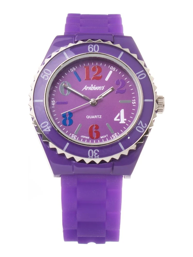 Purple Synthetic Sport Watch