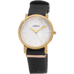Black Textile Dress Watch