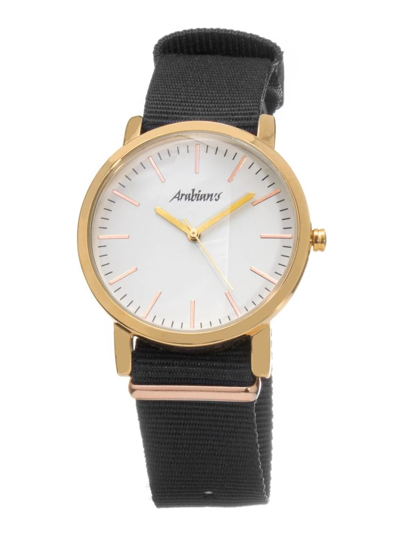 Black Textile Dress Watch