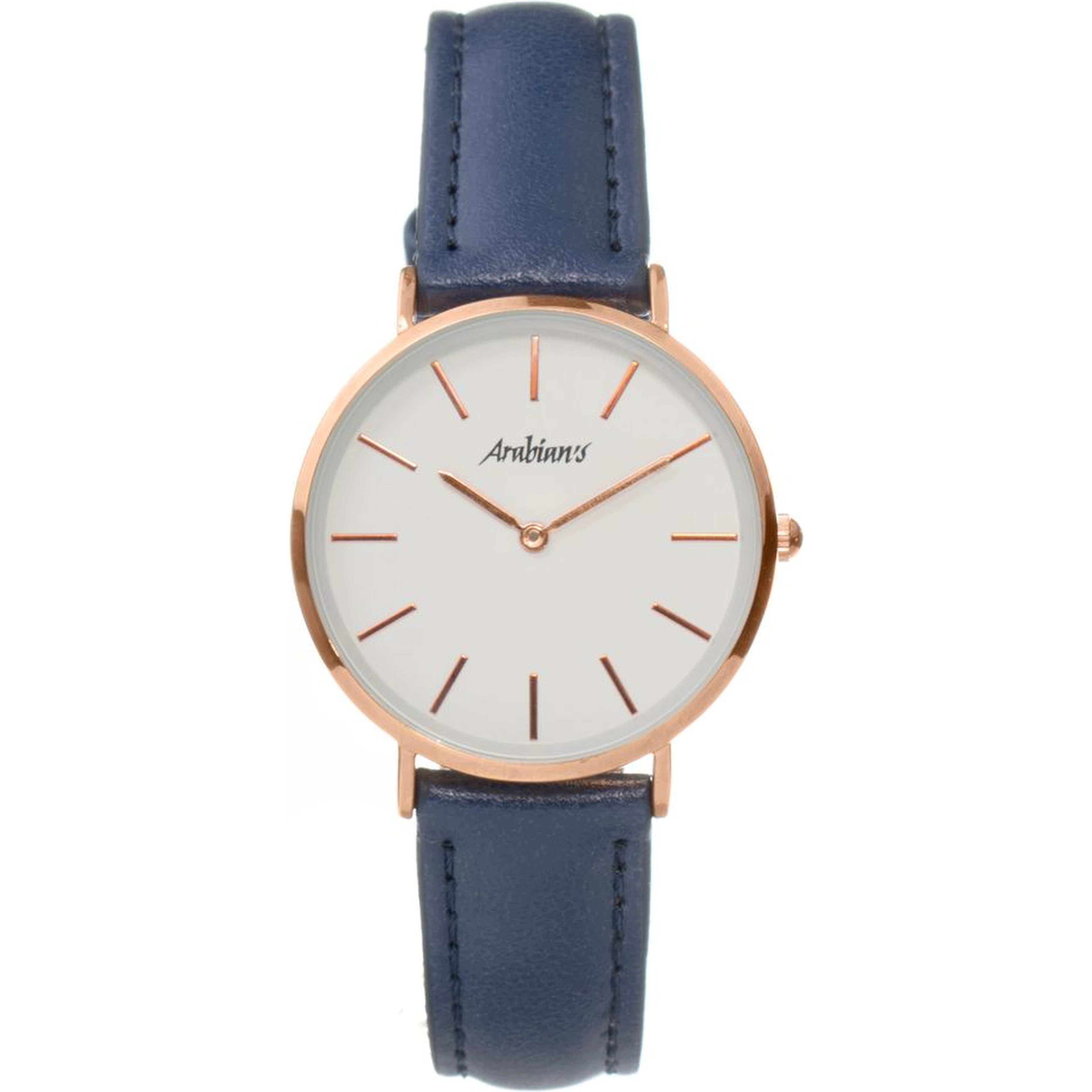 Blue Leather Dress Watch