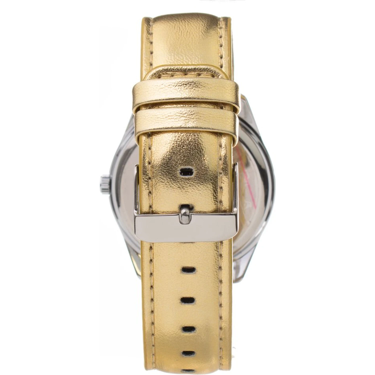 Gold Leather Dress Watch