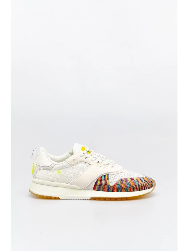 Bicolor Textile Low Top Sneakers