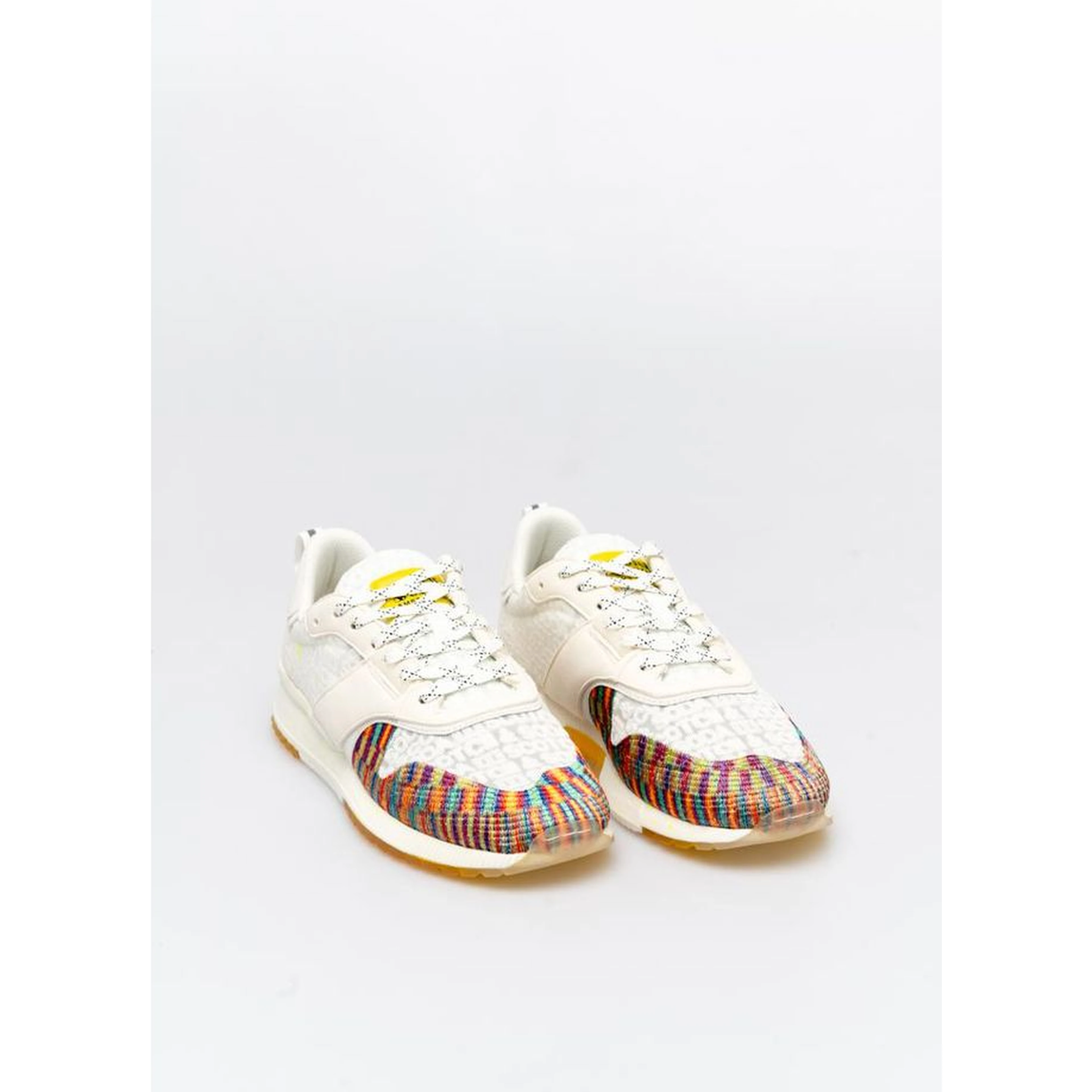 Bicolor Textile Low Top Sneakers