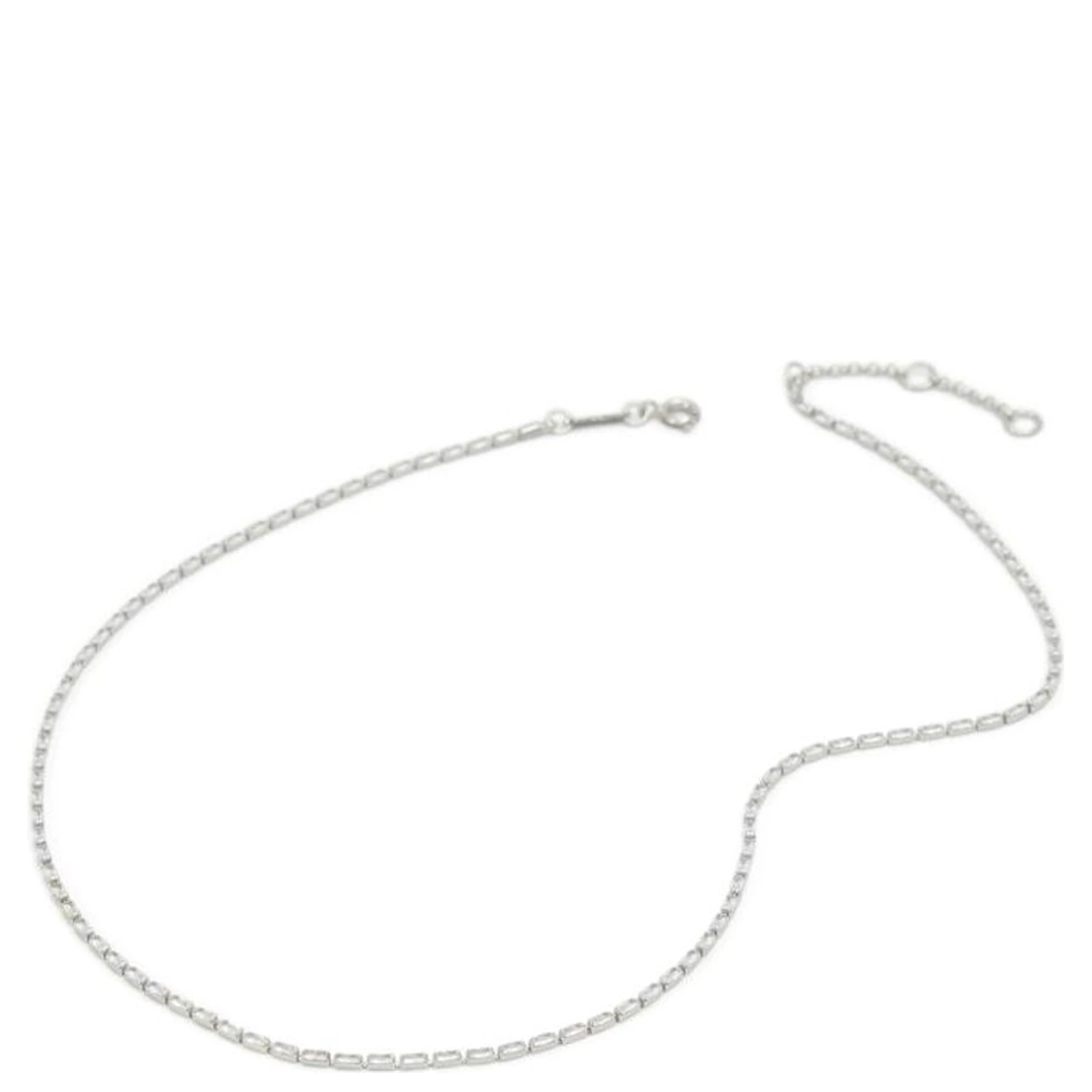 Silver Elastane Necklace
