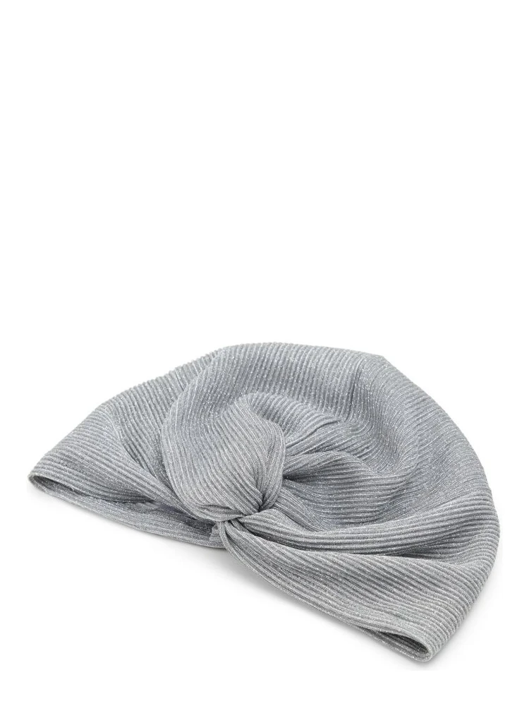 Silver Polyester Fedora