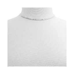 Silver Elastane Necklace
