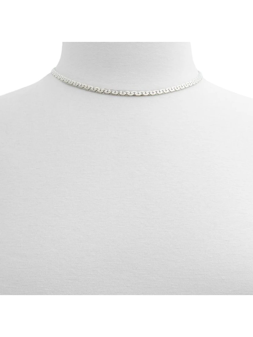 Silver Elastane Necklace