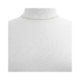 Silver Elastane Necklace