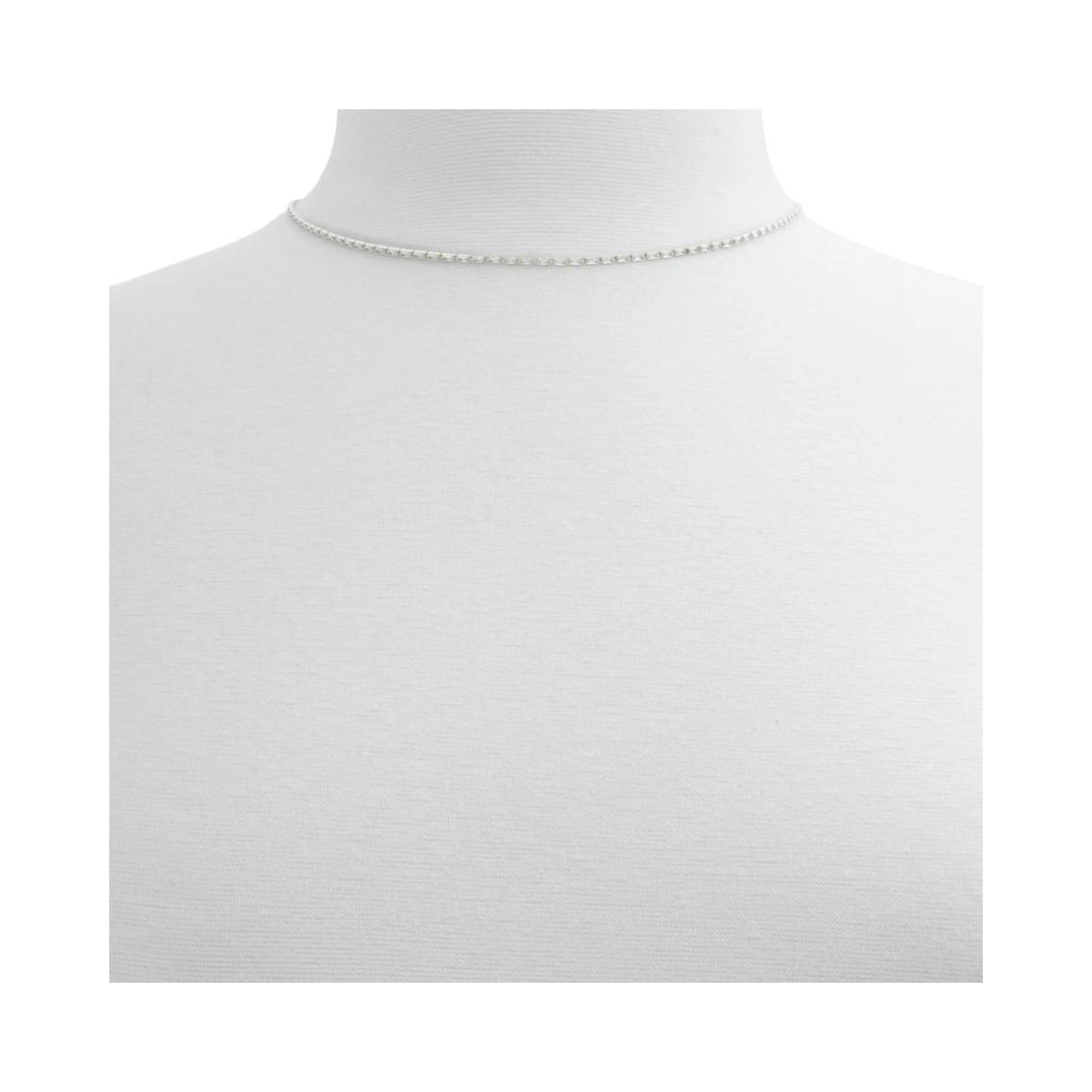 Silver Elastane Necklace