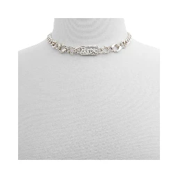 Silver Elastane Necklace