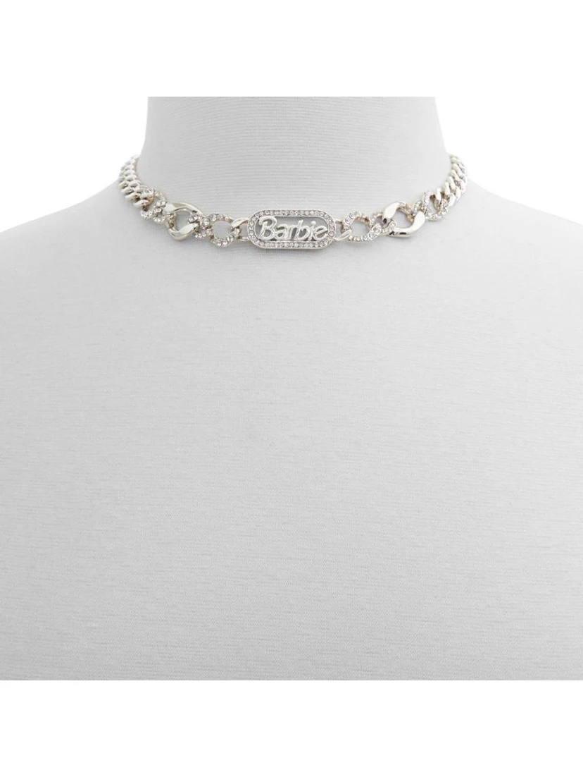 Silver Elastane Necklace