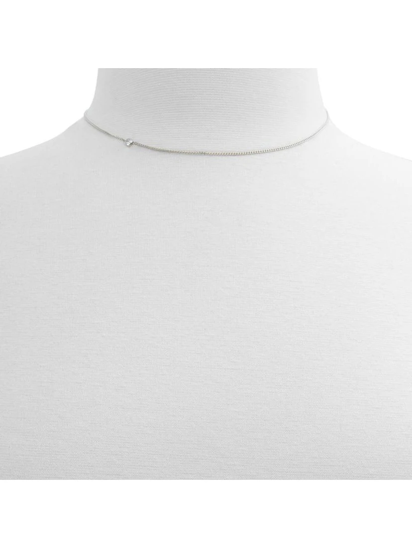 Silver Elastane Necklace
