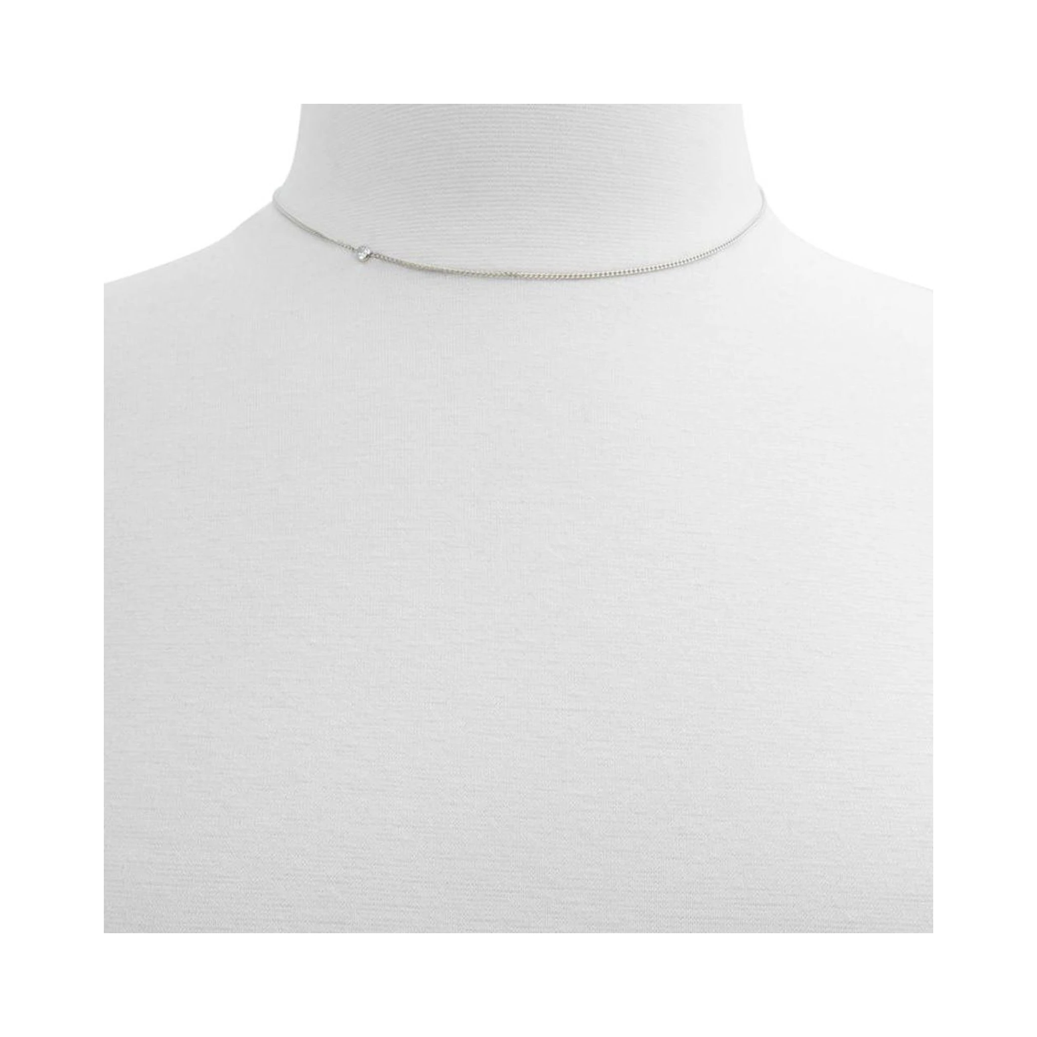 Silver Elastane Necklace