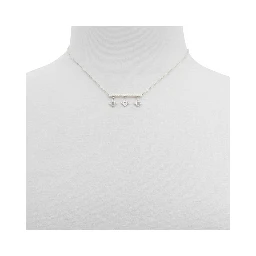 Silver Elastane Necklace