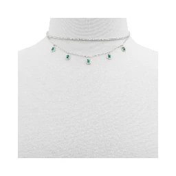 Green Elastane Necklace