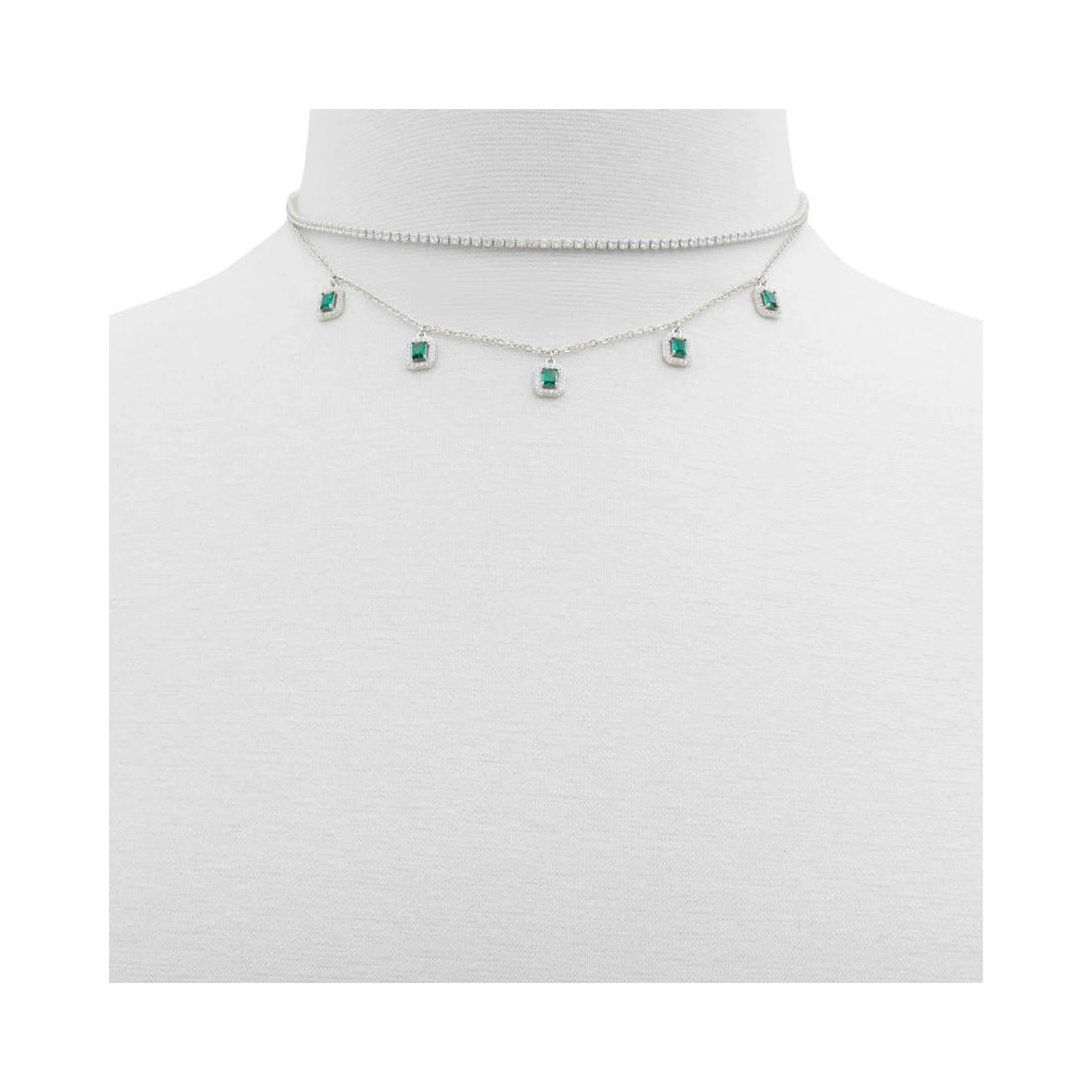 Green Elastane Necklace