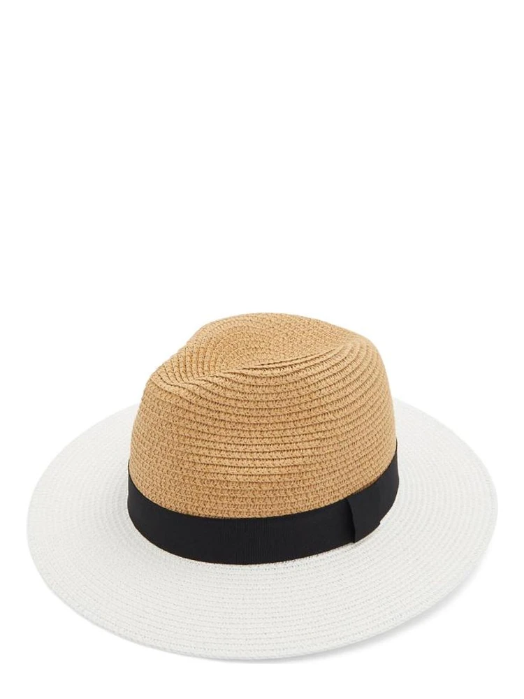 Beige Cotton Fedora