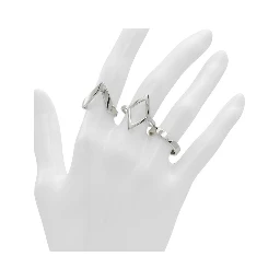 Silver Elastane Ring