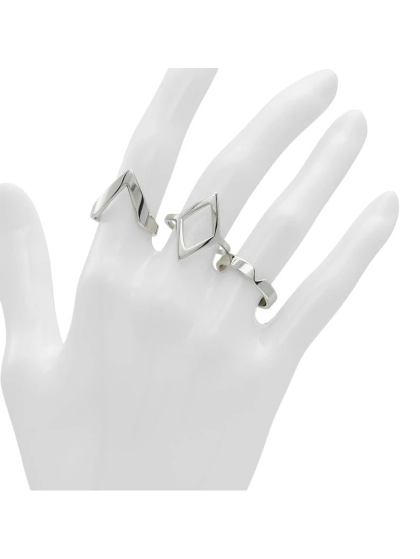 Silver Elastane Ring