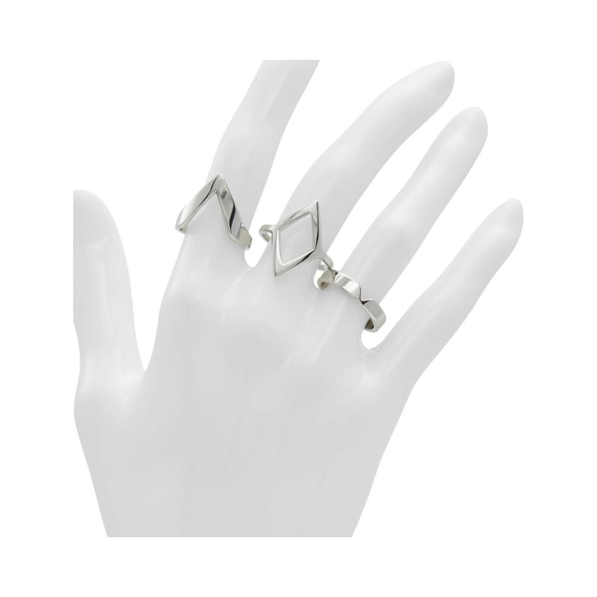 Silver Elastane Ring