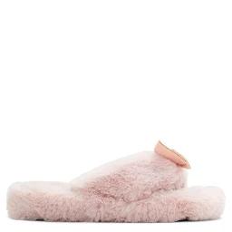 Pink Polyester Slippers