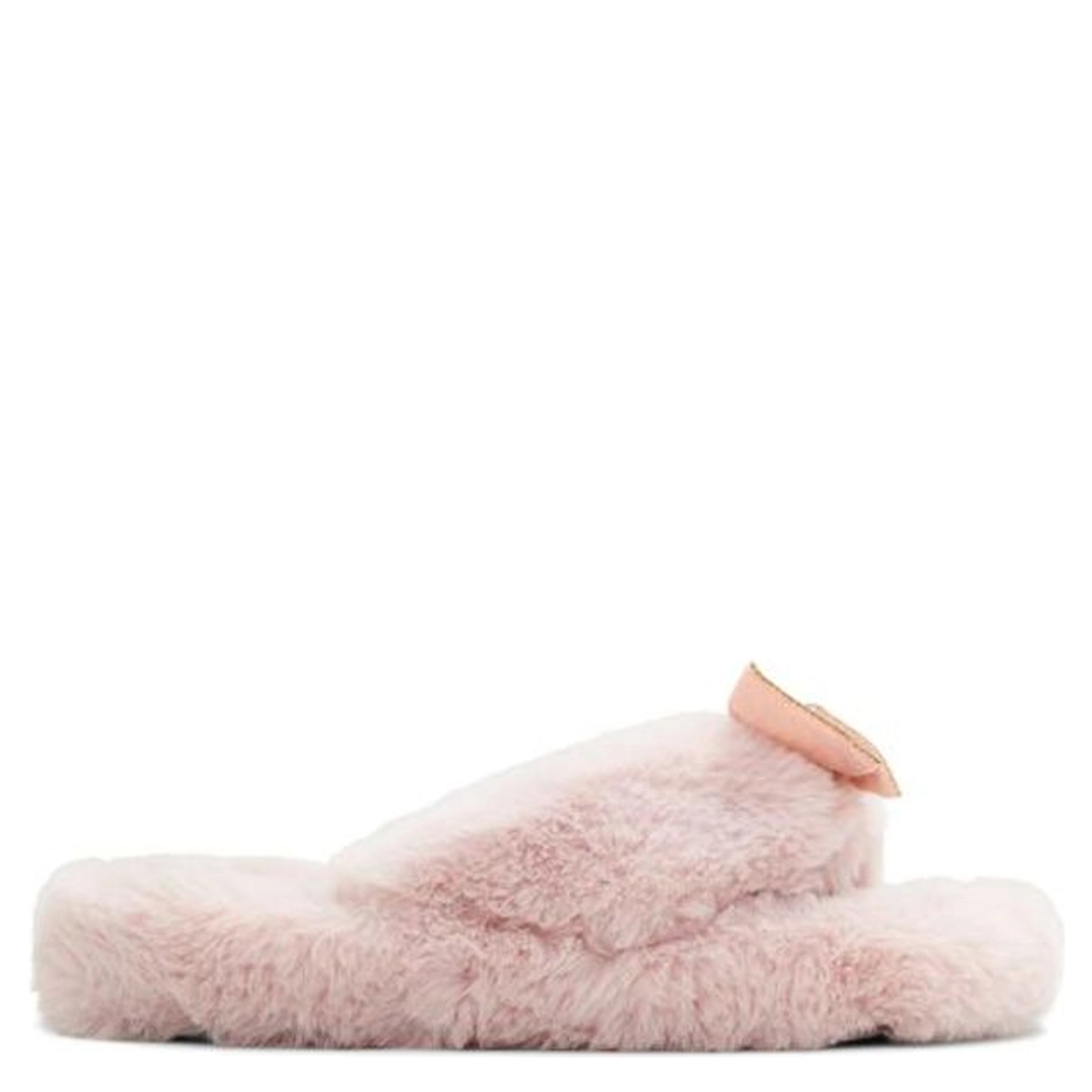 Pink Polyester Slippers