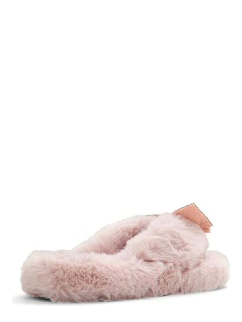 Pink Polyester Slippers
